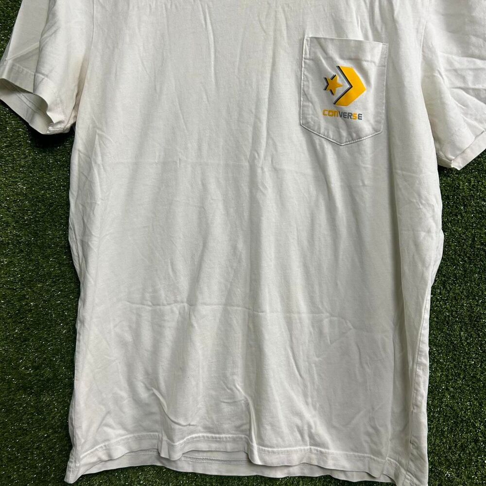 Converse Men's White T-shirt - Picture 3 of 7